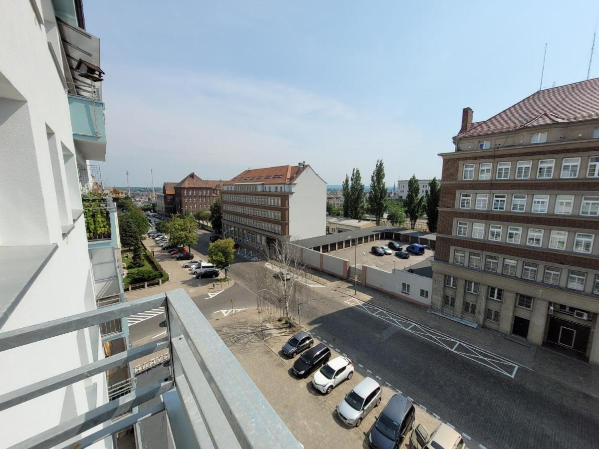 슈체친 Sloneczny Apartament Przy Filharmonii, Walach Chrobrego 아파트 외부 사진