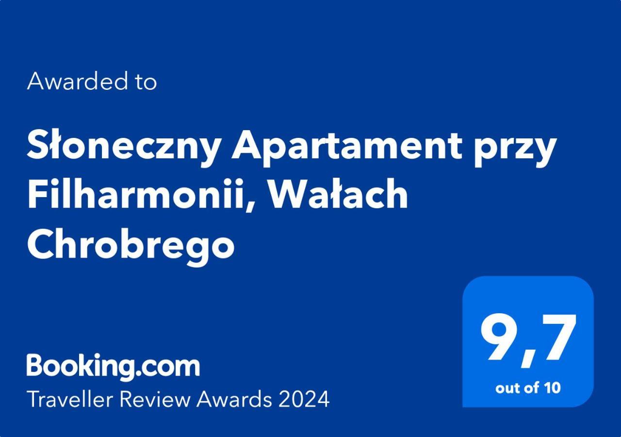 슈체친 Sloneczny Apartament Przy Filharmonii, Walach Chrobrego 아파트 외부 사진